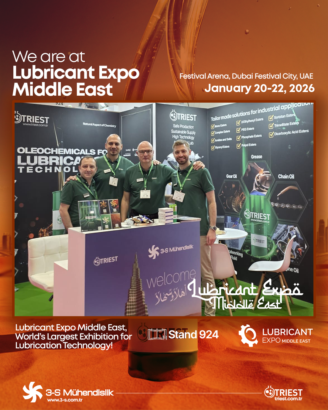 Lubricant Expo Middle East’teyiz,